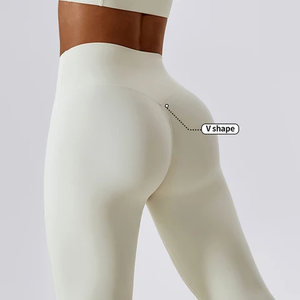 Conjunto de Leggings de Yoga para Mujer, Tallas Grandes, con Estampado Personalizado, 100% Algodón, Antibacteriano, Ropa Deportiva OEM, Superventas - Product Image 2