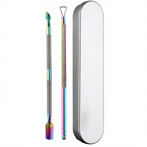 Best Supplier OEM Customizable Beauty Instruments Sustainable Salon Nail Cuticle Pusher Logo Print Professional-grade Dual-Ended - Product Image 6