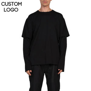 เสื้อยืดโอเวอร์ไซส์แขนยาวผู้ชาย ดีไซน์ล่าสุด ทุกสี ผ้าฝ้าย 100% ทรงหลวม สวมใส่สบาย รุ่นใหม่ล่าสุด ผ้าไม่ยับ - Product Image 1