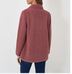 Sudadera Personalizada de Alta Calidad con Cuello en V para Mujer, Informal, Suave, de Mezcla de Algodón, Tejida, Holgada, con Logotipo Personalizado - Product Image 2