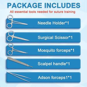 Set de Suturas Quirúrgicas Desechables Estériles con Agujas y Hilos Quirúrgicos para Cierre de Heridas en Cirugía General, Hospitales y Consultorios Médicos - Product Image 5