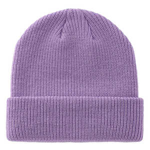 Bonnet d'hiver de haute qualité 100% coton, couleur unie, design personnalisé, bonnet tendance pour homme - Product Image 1