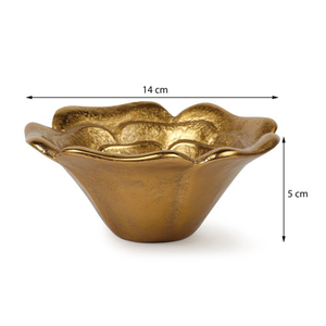 Elegante tazón decorativo de metal con forma de rosa plateada, accesorio de lujo para mesa, decoración para el hogar, plato para servir, ideal para regalo. - Product Image 5