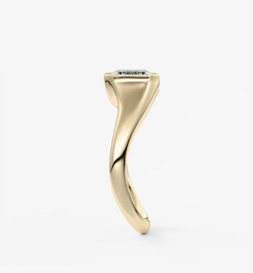 Bague solitaire en moissanite taille émeraude, argent sterling 925, bijoux classiques élégants pour femmes, fiançailles, mariage, mariée - Product Image 4
