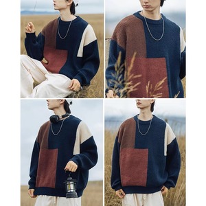 เสื้อสเวตเตอร์ผู้ชายผ้าฟลีซระบายอากาศสำหรับฤดูใบไม้ร่วง/ฤดูหนาว คอทรงกลม ไซส์ใหญ่ อุ่นสบาย สกรีนโลโก้ด้านหน้า สีพื้น สามารถเลือกสีได้ - Product Image 6