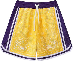 Shorts d'entraînement de basketball 100 % coton, respirants, en maille, pour hommes, performance athlétique, séchage rapide, écologiques - Product Image 1