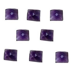 Aigue-marine naturelle taillée en forme de rose, améthyste violette, cabochon octogonal, pour la fabrication de bijoux, cristal de qualité, pierres précieuses de qualité, bagues pour hommes et femmes - Product Image 4