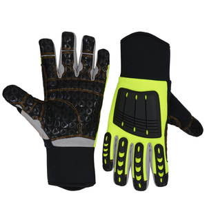 Guantes de Trabajo Mecánicos para Hombre, de Alta Calidad, Neopreno, Amara, Spandex, Anticorte, con Protección TPR, Logotipo Personalizado OEM, Guantes de Seguridad - Product Image 1