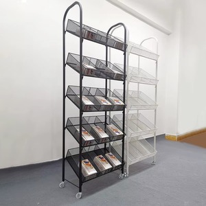 Exhibidor de Suelo de Doble Cara, Resistente, de Hierro Pulido, para Supermercados, Tiendas de Conveniencia y Comercios Minoristas - Product Image 2