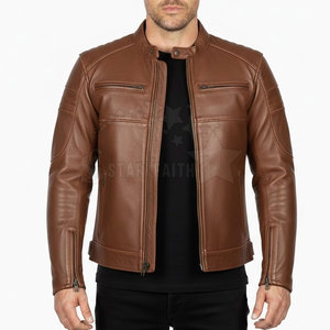 Nueva Chaqueta de Motociclista Personalizada de Invierno con Cuello Alto de Piel de Vaca, Logotipo Frontal, Impermeable, Transpirable, Ecológica y de Alta Calidad en Venta - Product Image 3