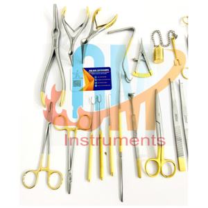 Ensemble d'instruments de rhinoplastie en acier inoxydable de qualité médicale, manuels, MOL, haute qualité, instruments de chirurgie plastique de qualité OR, fabrication allemande - Product Image 3