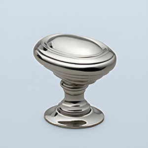 Bouton de meuble ovale en laiton de designer, finition mate antique, design traditionnel, quincaillerie pour la maison, le bureau et le salon - Product Image 5