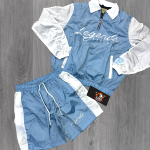 Conjunto de Chaqueta Cortavientos y Pantalones Cortos al por Mayor para Hombre, Conjunto Casual de Dos Piezas para Hombre, Ropa de Verano 2025, Conjunto de Pantalones Cortos de Algodón para Hombre, Servicio OEM - Product Image 3