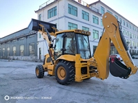 Chinese Good Quality Machine 4x4 Wheel Mini Backhoe Loader Hot Popular Digger Excavator