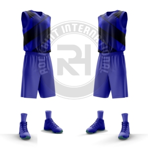 Uniforme de basket-ball de style équipe, fabriqué en tissu polyester, léger, respirant et durable pour les jours de match - Product Image 6