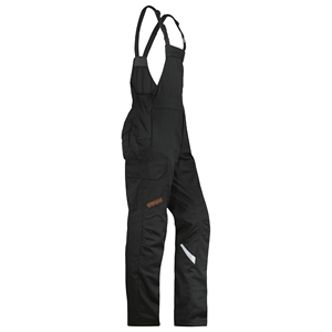 Overoles de Mezclilla Negros para Hombre, Cintura Alta, Tirantes Ajustables, Ropa de Trabajo, Pierna Recta, Resistentes al Viento, para Invierno - Product Image 1