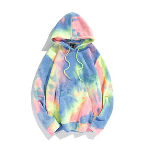 Nueva Llegada, Sudaderas con Capucha Tie Dye de Invierno para Hombre, de Alta Calidad, Transpirables, Tallas Grandes, Teñidas, Ecológicas, Servicio OEM, Colores Personalizados - Product Image 4