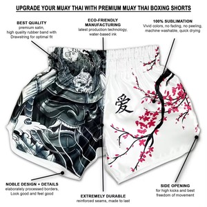 Shorts de Muay Thai, Kickboxing, Arts Martiaux, Combat, MMA, Boxe, pour hommes, shorts de combat premium pour le Kickboxing et le Muay Thai - Product Image 5