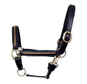 Collarín de PVC personalizado para caballo con herrajes de latón macizo, venta al por mayor, collarín de cuero y PVC para equitación - Product Image 3