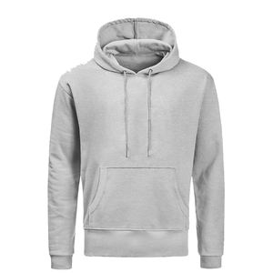 Sweat à capuche en molleton de coton uni, qualité supérieure, anti-boulochage, épais, pour l'hiver - Product Image 4