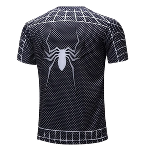 T-shirts pour hommes respirants à séchage rapide, 100% polyester, col rond, manches courtes, imprimés par transfert thermique, tissu jersey, grandes tailles - Product Image 3