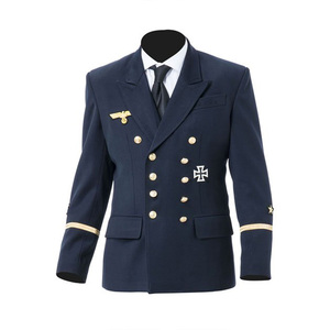 Tunique et pantalon en tissu de laine vert unisexe, uniforme tactique allemand gris champêtre avec service OEM et logo, style formel ACU - Product Image 5