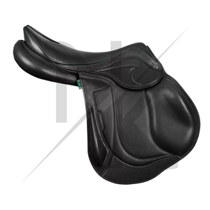 Silla de montar inglesa de doma clásica de cuero genuino de alta calidad con estructura de madera, cómoda, productos de carreras de caballos ingleses de la India - Product Image 2