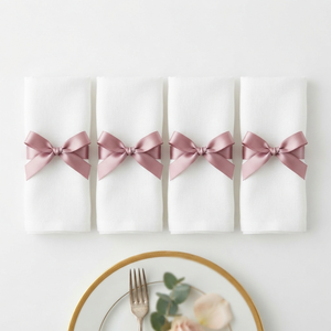 12mm Dusty Rose Mauve Single Face Satin Ribbon Wholesale 10 Rolls x 8 Meter for Bridal Gift Boxes Beauty Packaging <b>Bows</b> Factory - Product Image 3