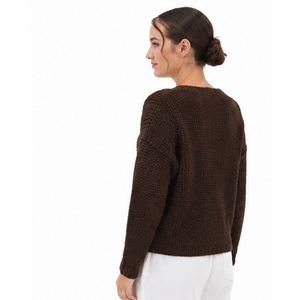 Pull en mohair marron pour femme, très demandé, aux meilleures caractéristiques, en coton de qualité supérieure, best-seller - Product Image 5