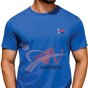 Men's Short Sleeve Solid Crew Neck T-Shirt Custom <b>Logo</b> 100% Cotton Washed Nonwoven Blank Eco-Friendly Breathable Casual Summer - Product Image 6