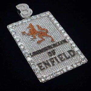 Liontin Hip Hop <b>Pendant</b> Custom 18K <b>Gold</b> Plated <b>Solid</b> 925 Silver <b>Pendant</b> Men's Iced Out Name Number Letter Bail <b>Pendant</b> For Gifts - Product Image 6