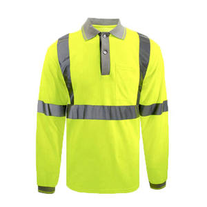 Men Night Working Security Construction <b>T</b>-<b>shirts</b> Workshop Safety Uniform Custom Long Sleeve <b>Hi</b> <b>Vis</b> Reflective <b>Shirts</b> - Product Image 5