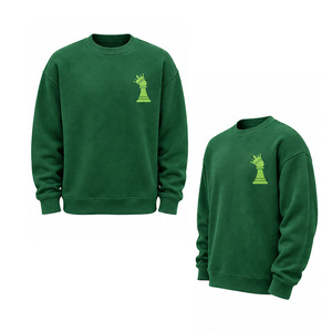 <b>Men</b> Waffle Knit Sweatshirt Long Sleeve Crewneck Pullover Casual Textured <b>Thermal</b> <b>Top</b> Custom OEM Streetwear Manufacturer Factory - Product Image 5