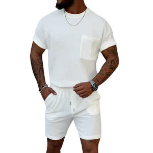 OEM 2026 New Arrival Custom Summer Men's Short Sleeve Suit <b>Sets</b> Formal Suits <b>Set</b> Casual Summer Short Suit <b>Set</b> - Product Image 2