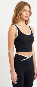 Conjunto de Top Corto de Compresión y Pantalones Acampanados para Yoga, Top sin Mangas, Conjunto de Dos Piezas, Leggings Acampanados con Cintura Recortada, 2 Piezas - Product Image 4