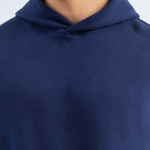 Sweat à capuche épais de style européen, couleur unie, en mélange de coton, pour homme, printemps et automne, avec service OEM - Product Image 5