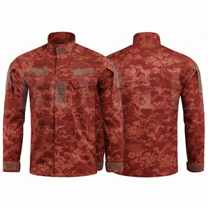 Camisa de Uniforme de Manga Larga con Estampado de Camuflaje Digital, Ropa de Trabajo Ligera y Transpirable para Exteriores, Chaquetas con Diseño de Bolsillos - Product Image 3