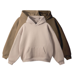 Sudaderas con Capucha 100% Algodón, Gruesas, de Felpa, Talla Grande, con Impresión de Logotipo Personalizado, Sudaderas para Hombre - Product Image 1