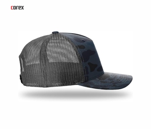 Custom Camouflage Mesh Trucker Hat 5-Panel Adjustable Breathable Waterproof Outdoor Casual <b>Cap</b> for Adults <b>Winter</b> Travel Fashion - Product Image 3