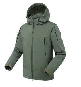 Chaqueta SoftShell al por mayor de marcas estadounidenses, ropa para exteriores, ropa de alto rendimiento, logotipo personalizado, MOQ bajo - Product Image 3