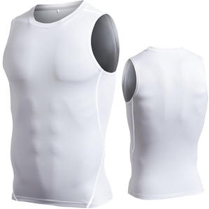 Débardeur de sport pour homme sans manches, respirant, à séchage rapide, extensible, col roulé - Product Image 6