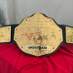 Cinturón de Campeonato de Lucha Libre Personalizado, Chapado en Oro, Tamaño Adulto, Correa de Cuero, Placas de Metal de Latón, Cinturones de Título - Product Image 1