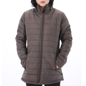 Wholesale Customized Style Best Price Women Puffer Jacket Full <b>Zipper</b> Printed Logo Women Puffer Jackets For Adults - Product Image 6