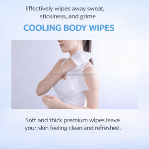 Lingettes déodorantes vertes non parfumées K Beauty, 10 lingettes, marque privée personnalisable - Product Image 3