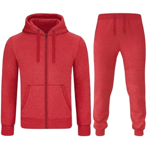 Ensemble de survêtement deux pièces pour homme, sweat-shirt à capuche et pantalon de jogging pour la salle de sport, la course à pied et un usage décontracté - Product Image 1