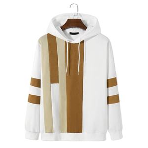 Sweat à capuche en molleton 100% coton OEM, logo personnalisé, sweat à capuche uni, chaud, couleur contrastée, pull ample, vente chaude, sweat à capuche surdimensionné pour hommes et femmes - Product Image 1