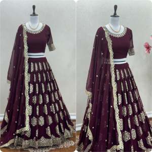 ชุดปักออกแบบสำหรับผู้หญิง lehenga-choli - Product Image 2