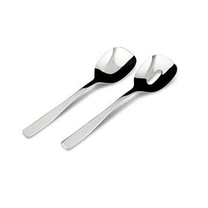 Café, té, utensilios chapados en oro con cuchara de ensalada dorada, cucharas para servir sopa de acero inoxidable, juegos de cubiertos - Product Image 3