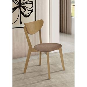 Juego de 2 Sillas de Comedor de Madera de Nogal Claro Carson - Product Image 1
