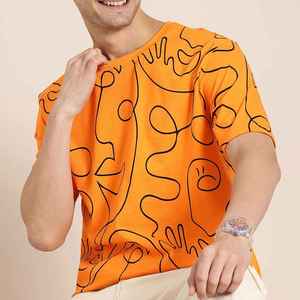 Camiseta de Última Moda para Hombre, Estilo Veraniego, Color de Moda |   Camiseta Lisa de Cuello Redondo Cómoda y de Alta Calidad - Product Image 3